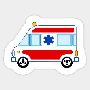 Ambulance car Sticker